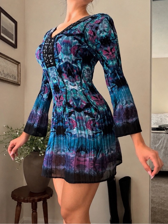 Alfani Dresses & Skirts - Alfani Y2K Boho Bell Sleeve Dress